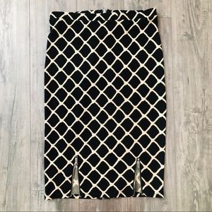 Rhapsody Mermaid Print Pencil Skirt